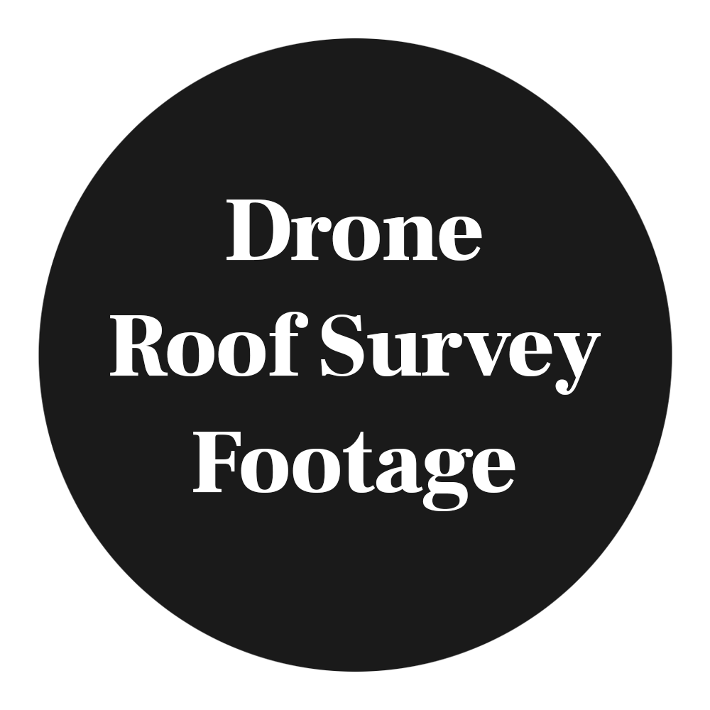 Drone roof survey footage