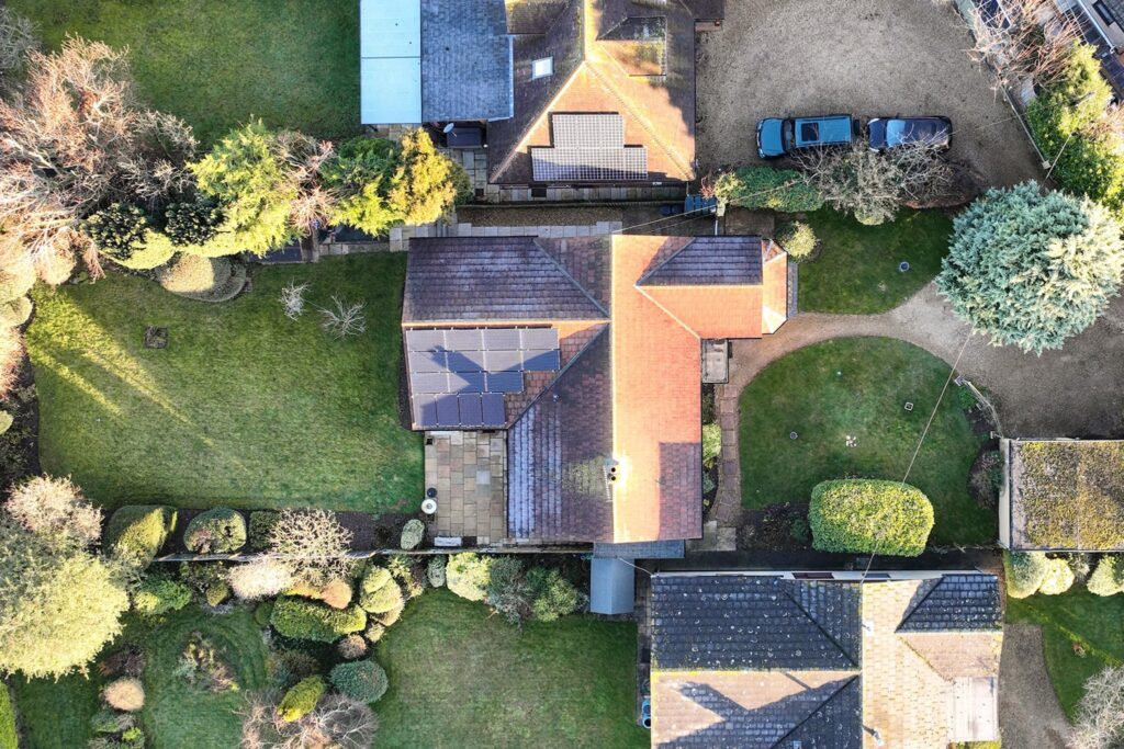 Drone photography - overhead property shot