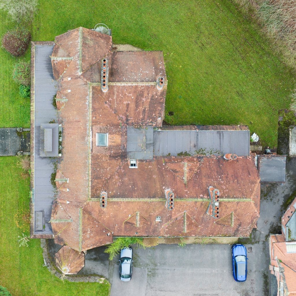 Drone photography - overhead roof shot